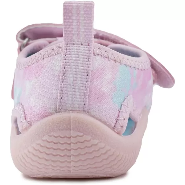 Nautica Kids Kettle Gulf Protective Water ShoeClosedToe Sport Sandal Navy Heather Print ToddlerLittle KidPink Blue Sponge
