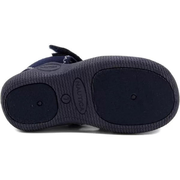 Nautica Kids Kettle Gulf Protective Water ShoeClosedToe Sport Sandal Navy Heather Print ToddlerLittle KidSolid Navy
