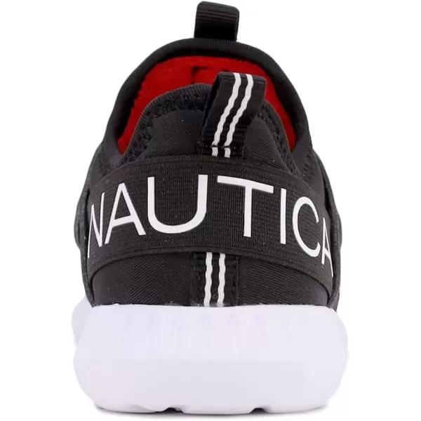 Nautica Kids LaceUp Sneakers  Comfortable Running Shoes for Boys and Girls  Little KidBig KidBlack Meshkappil 4