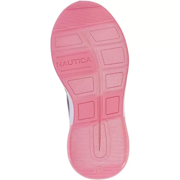 Nautica Kids LaceUp Sneakers  Comfortable Running Shoes for Boys and Girls  Little KidBig KidBlack Metallicforge Pond 2