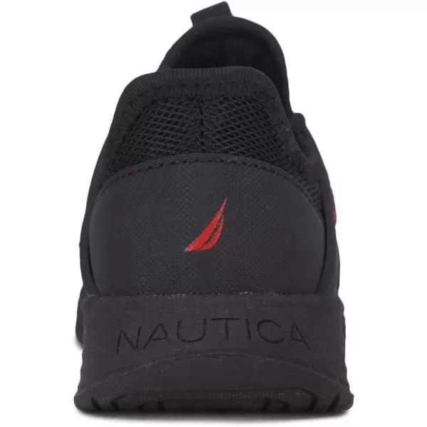 Nautica Kids LaceUp Sneakers  Comfortable Running Shoes for Boys and Girls  Little KidBig KidBlack Red Pop