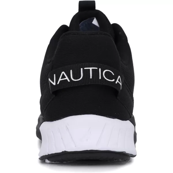 Nautica Kids LaceUp Sneakers  Comfortable Running Shoes for Boys and Girls  Little KidBig KidBlack Whitemanalapin