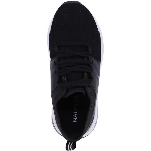 Nautica Kids LaceUp Sneakers  Comfortable Running Shoes for Boys and Girls  Little KidBig KidBlackforge Pond