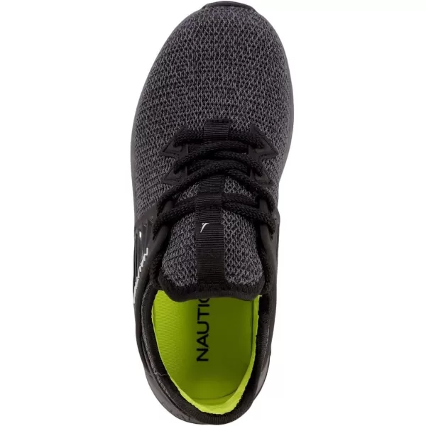 Nautica Kids LaceUp Sneakers  Comfortable Running Shoes for Boys and Girls  Little KidBig KidGrey Black