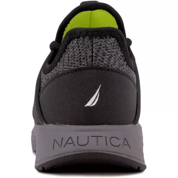 Nautica Kids LaceUp Sneakers  Comfortable Running Shoes for Boys and Girls  Little KidBig KidGrey Black