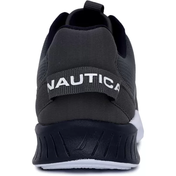 Nautica Kids LaceUp Sneakers  Comfortable Running Shoes for Boys and Girls  Little KidBig KidGrey Navymanalapin