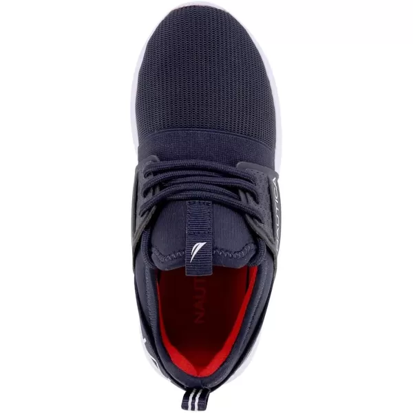 Nautica Kids LaceUp Sneakers  Comfortable Running Shoes for Boys and Girls  Little KidBig KidMidnight Meshkappil 4