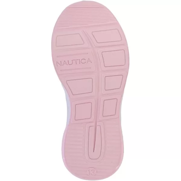 Nautica Kids LaceUp Sneakers  Comfortable Running Shoes for Boys and Girls  Little KidBig KidNavy Disco Pinkforge Pond 2