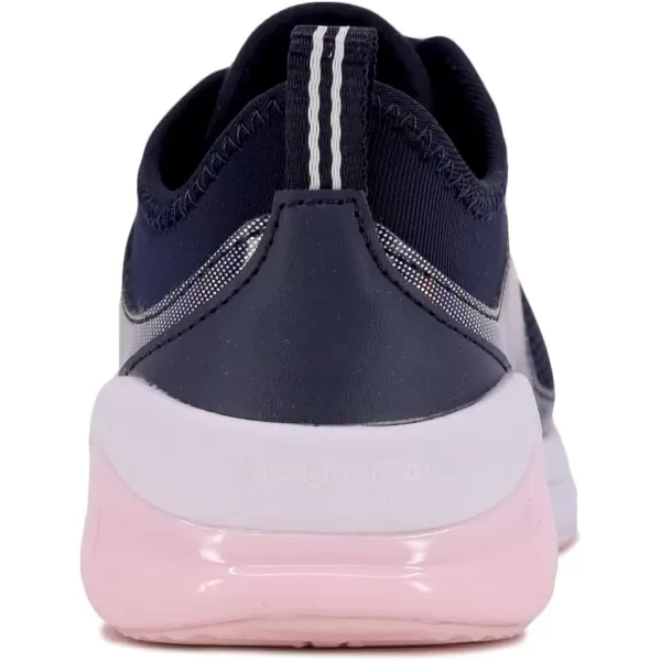 Nautica Kids LaceUp Sneakers  Comfortable Running Shoes for Boys and Girls  Little KidBig KidNavy Disco Pinkforge Pond 2