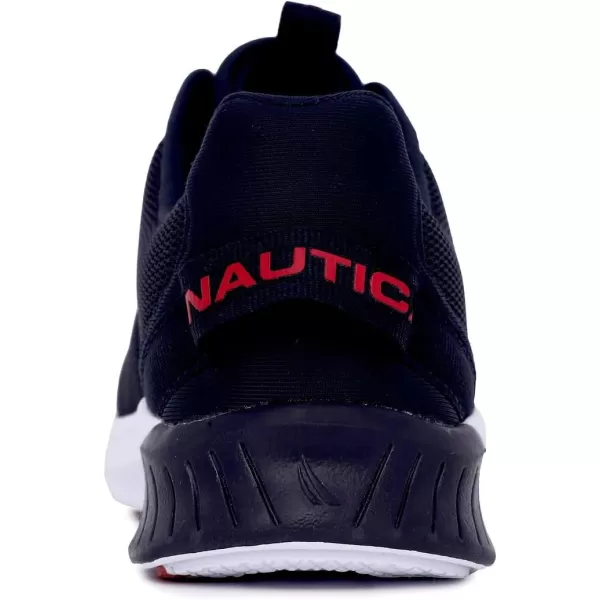 Nautica Kids LaceUp Sneakers  Comfortable Running Shoes for Boys and Girls  Little KidBig KidNavy Red Popmanalapin