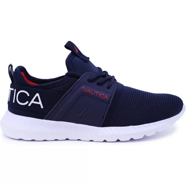 Nautica Kids LaceUp Sneakers  Comfortable Running Shoes for Boys and Girls  Little KidBig KidNavy Tonal