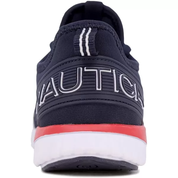 Nautica Kids LaceUp Sneakers  Comfortable Running Shoes for Boys and Girls  Little KidBig KidNavyRednuray Saga