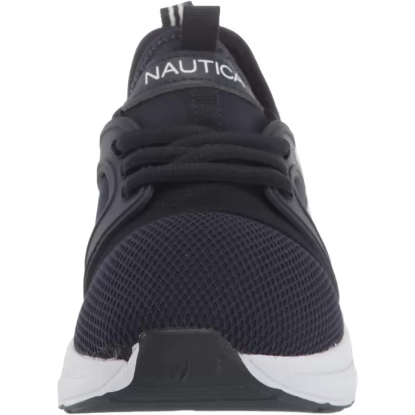 Nautica Kids LaceUp Sneakers  Comfortable Running Shoes for Boys and Girls  Little KidBig KidParks Buoy Navy White