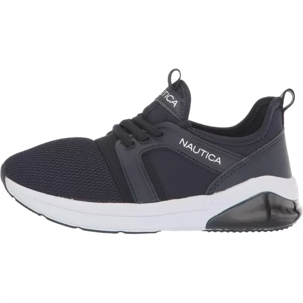 Nautica Kids LaceUp Sneakers  Comfortable Running Shoes for Boys and Girls  Little KidBig KidParks Buoy Navy White