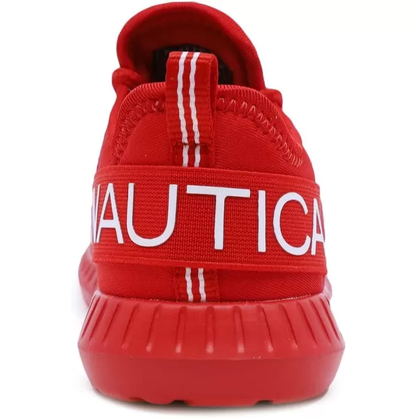 Nautica Kids LaceUp Sneakers  Comfortable Running Shoes for Boys and Girls  Little KidBig KidRed Mono