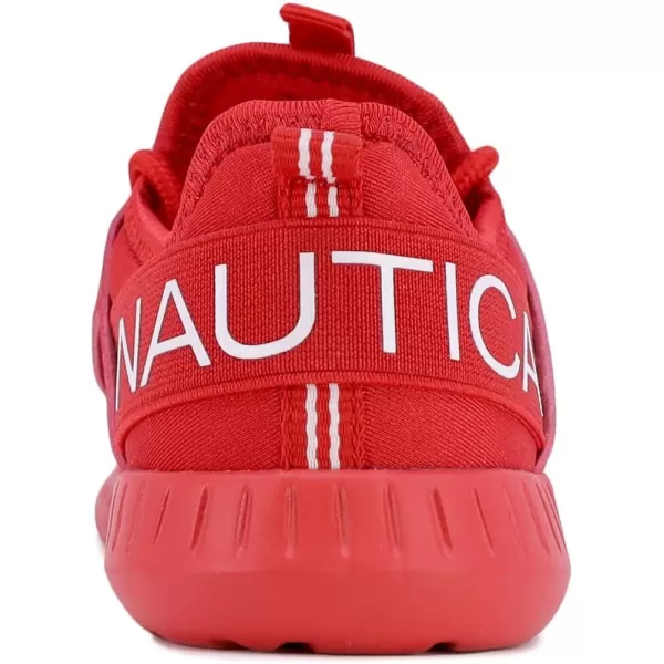 Nautica Kids LaceUp Sneakers  Comfortable Running Shoes for Boys and Girls  Little KidBig KidRed Monokappil 4