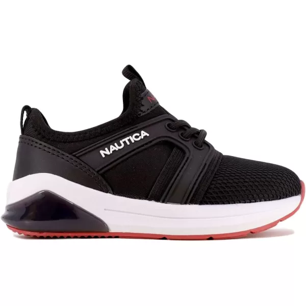 Nautica Kids Light Up Flashing Sneaker Athletic Running Shoes LaceUpBungeeSlipon Boy  GirlLittle KidBig Kid Kappil Parks Neave LightsBack Red Pop Lights