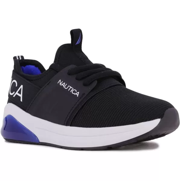 Nautica Kids Light Up Flashing Sneaker Athletic Running Shoes LaceUpBungeeSlipon Boy  GirlLittle KidBig Kid Kappil Parks Neave LightsBlack Cobalt Kappil Lights