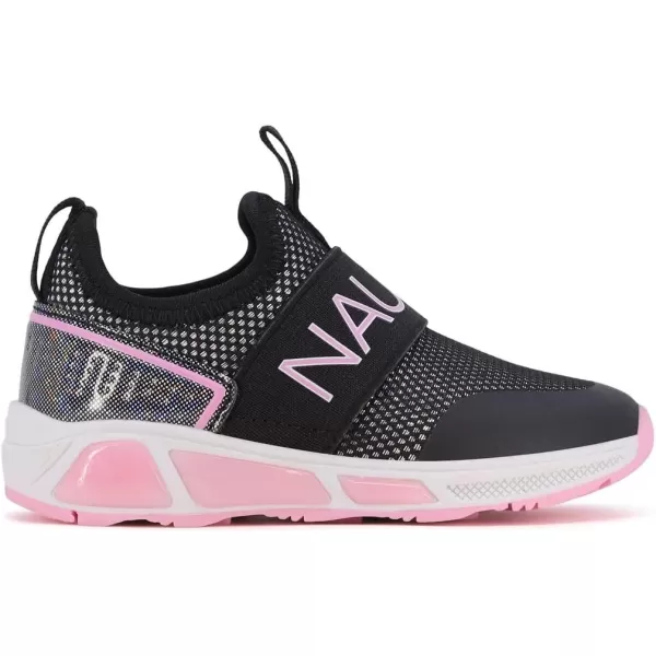 Nautica Kids Light Up Flashing Sneaker Athletic Running Shoes LaceUpBungeeSlipon Boy  GirlLittle KidBig Kid Kappil Parks Neave LightsBlack Disco Iridescent Lightsalois