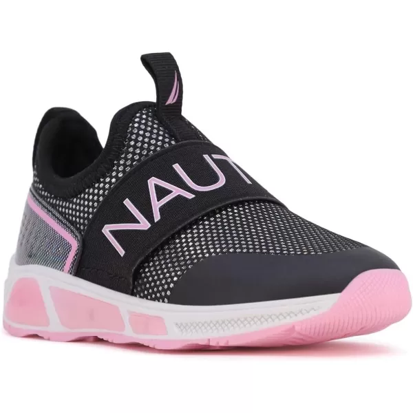 Nautica Kids Light Up Flashing Sneaker Athletic Running Shoes LaceUpBungeeSlipon Boy  GirlLittle KidBig Kid Kappil Parks Neave LightsBlack Disco Iridescent Lightsalois