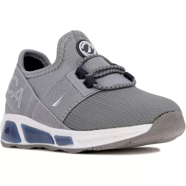 Nautica Kids Light Up Flashing Sneaker Athletic Running Shoes LaceUpBungeeSlipon Boy  GirlLittle KidBig Kid Kappil Parks Neave LightsGrey Navy Neave Lights