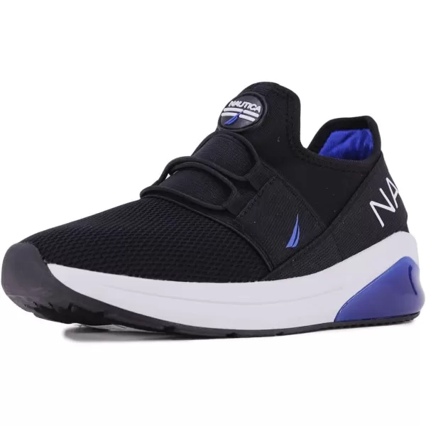 Nautica Kids Light Up Flashing Sneaker Athletic Running Shoes LaceUpBungeeSlipon Boy  GirlLittle KidBig Kid Kappil Parks Neave LightsLights Black Cobalt