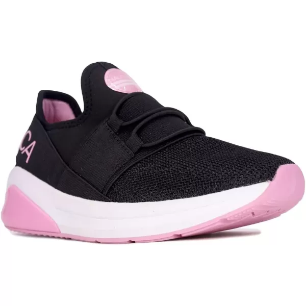 Nautica Kids Light Up Flashing Sneaker Athletic Running Shoes LaceUpBungeeSlipon Boy  GirlLittle KidBig Kid Kappil Parks Neave LightsLights Black Sparkle Pink