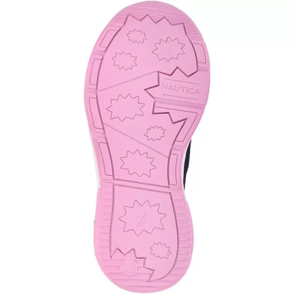 Nautica Kids Light Up Flashing Sneaker Athletic Running Shoes LaceUpBungeeSlipon Boy  GirlLittle KidBig Kid Kappil Parks Neave LightsLights Black Sparkle Pink