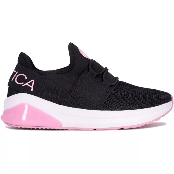 Nautica Kids Light Up Flashing Sneaker Athletic Running Shoes LaceUpBungeeSlipon Boy  GirlLittle KidBig Kid Kappil Parks Neave LightsLights Black Sparkle Pink