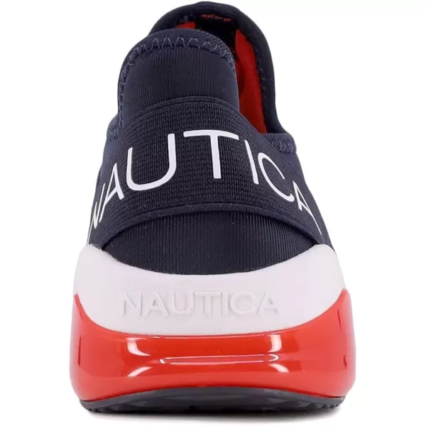 Nautica Kids Light Up Flashing Sneaker Athletic Running Shoes LaceUpBungeeSlipon Boy  GirlLittle KidBig Kid Kappil Parks Neave LightsLights Navy Red