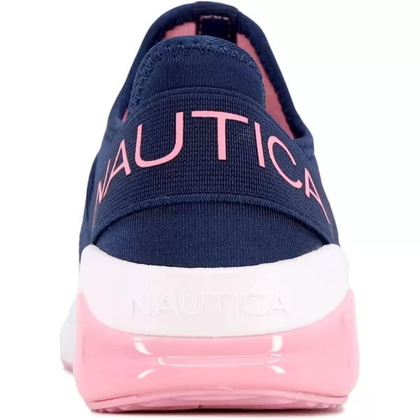 Nautica Kids Light Up Flashing Sneaker Athletic Running Shoes LaceUpBungeeSlipon Boy  GirlLittle KidBig Kid Kappil Parks Neave LightsLights Navy Sparkle Peony