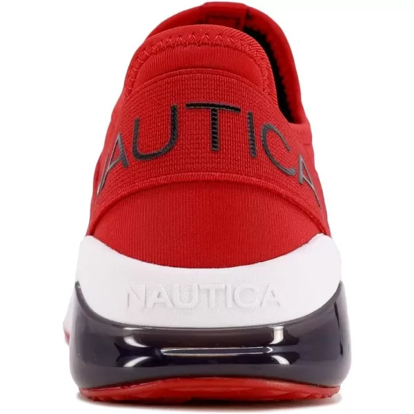 Nautica Kids Light Up Flashing Sneaker Athletic Running Shoes LaceUpBungeeSlipon Boy  GirlLittle KidBig Kid Kappil Parks Neave LightsLights Red Black Logo