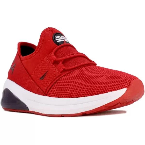 Nautica Kids Light Up Flashing Sneaker Athletic Running Shoes LaceUpBungeeSlipon Boy  GirlLittle KidBig Kid Kappil Parks Neave LightsLights Red Black Logo