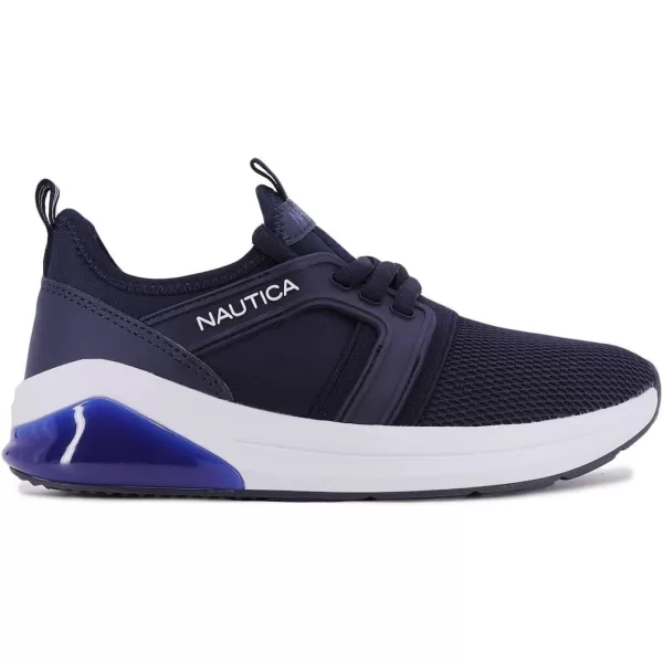 Nautica Kids Light Up Flashing Sneaker Athletic Running Shoes LaceUpBungeeSlipon Boy  GirlLittle KidBig Kid Kappil Parks Neave LightsNavy Cobalt Lights