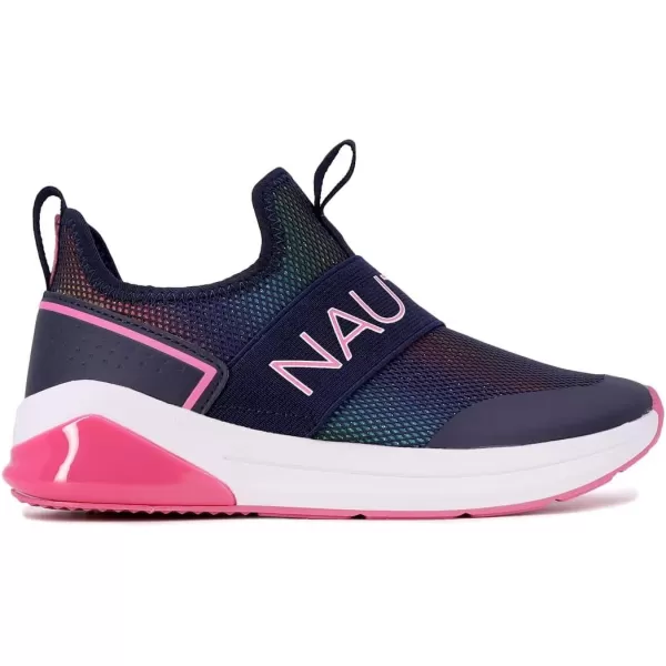 Nautica Kids Light Up Flashing Sneaker Athletic Running Shoes LaceUpBungeeSlipon Boy  GirlLittle KidBig Kid Kappil Parks Neave LightsNavy Rainbow Glitter Lightsalois