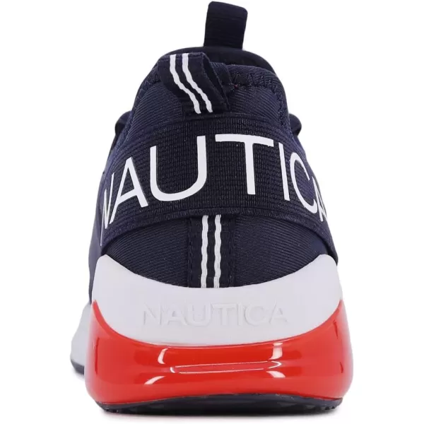 Nautica Kids Light Up Flashing Sneaker Athletic Running Shoes LaceUpBungeeSlipon Boy  GirlLittle KidBig Kid Kappil Parks Neave LightsNavy Red Kappil Lights