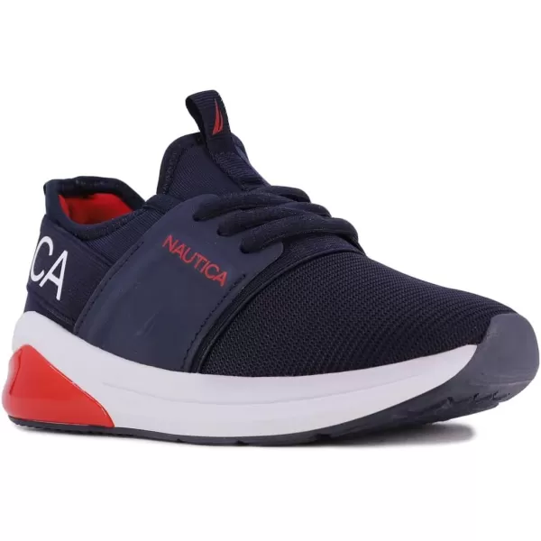 Nautica Kids Light Up Flashing Sneaker Athletic Running Shoes LaceUpBungeeSlipon Boy  GirlLittle KidBig Kid Kappil Parks Neave LightsNavy Red Kappil Lights