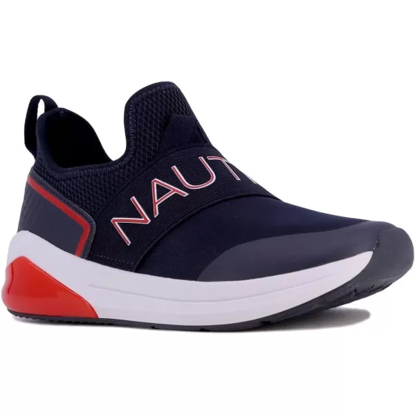 Nautica Kids Light Up Flashing Sneaker Athletic Running Shoes LaceUpBungeeSlipon Boy  GirlLittle KidBig Kid Kappil Parks Neave LightsNavy Red Lightsalois