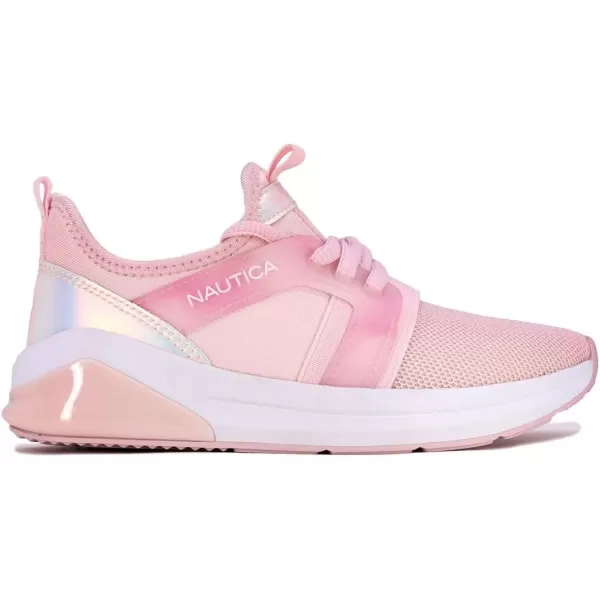 Nautica Kids Light Up Flashing Sneaker Athletic Running Shoes LaceUpBungeeSlipon Boy  GirlLittle KidBig Kid Kappil Parks Neave LightsPink Iridescent Lights