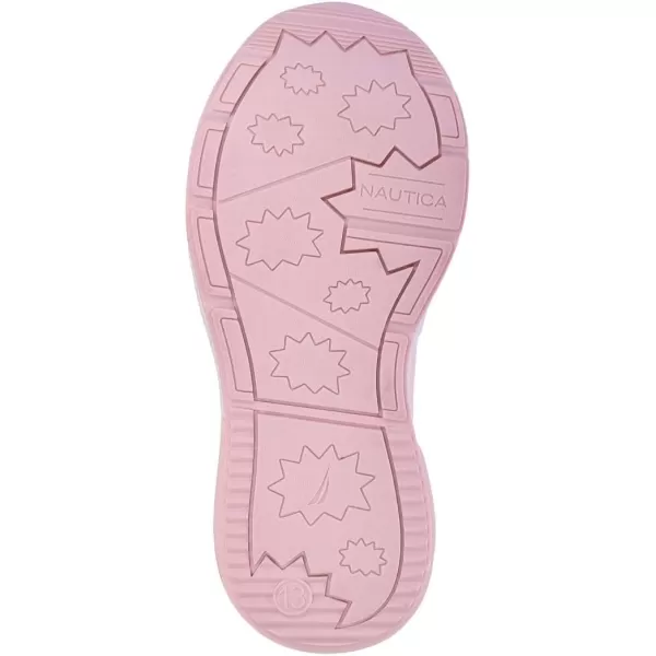 Nautica Kids Light Up Flashing Sneaker Athletic Running Shoes LaceUpBungeeSlipon Boy  GirlLittle KidBig Kid Kappil Parks Neave LightsPink Iridescent Lights