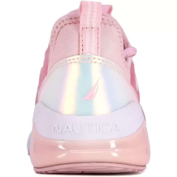 Nautica Kids Light Up Flashing Sneaker Athletic Running Shoes LaceUpBungeeSlipon Boy  GirlLittle KidBig Kid Kappil Parks Neave LightsPink Iridescent Lights