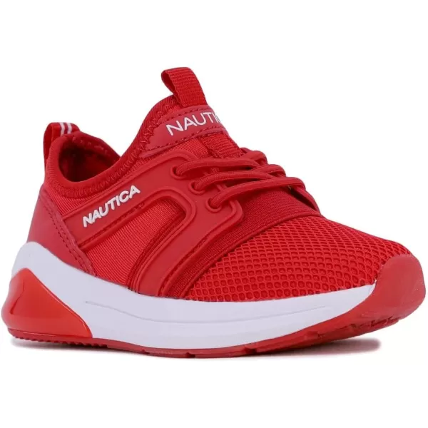 Nautica Kids Light Up Flashing Sneaker Athletic Running Shoes LaceUpBungeeSlipon Boy  GirlLittle KidBig Kid Kappil Parks Neave LightsRed Lights