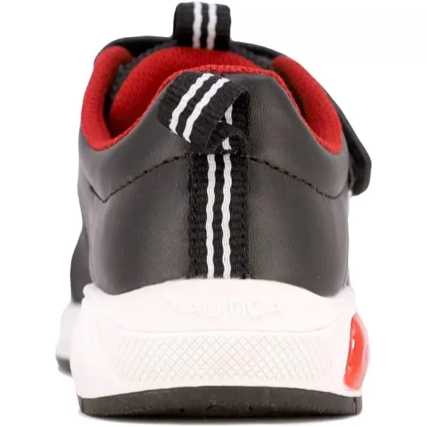 Nautica Kids LightUp Flashing Sneaker Athletic Running Shoes with Strap  Fashionable and Fun for Boys and Girls  Available in Toddler and Little Kid SizesJurnee Lightsblack Red