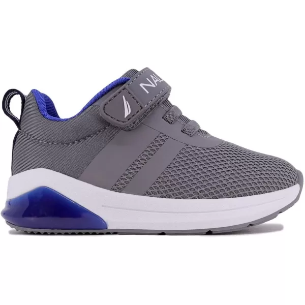 Nautica Kids LightUp Flashing Sneaker Athletic Running Shoes with Strap  Fashionable and Fun for Boys and Girls  Available in Toddler and Little Kid SizesBuoy Lightsgrey Cobalt