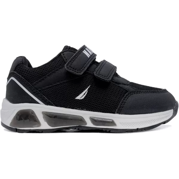 Nautica Kids LightUp Flashing Sneaker Athletic Running Shoes with Strap  Fashionable and Fun for Boys and Girls  Available in Toddler and Little Kid SizesBlack Whiteplankton