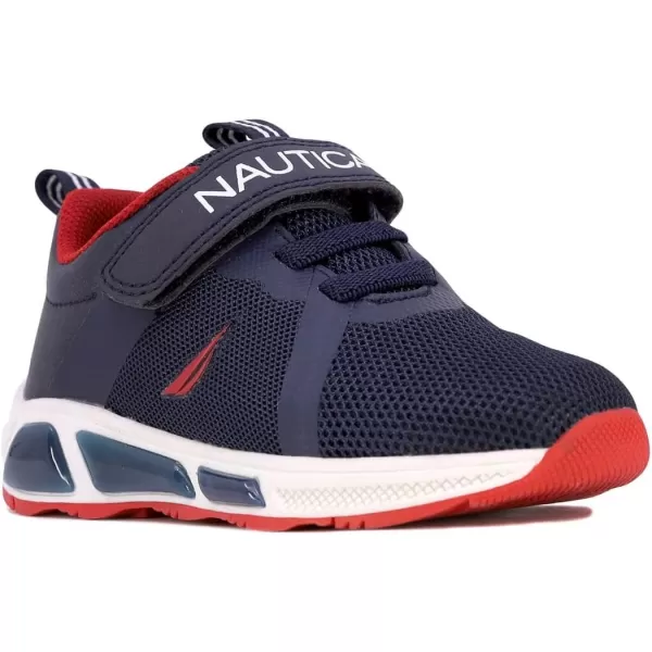Nautica Kids LightUp Flashing Sneaker Athletic Running Shoes with Strap  Fashionable and Fun for Boys and Girls  Available in Toddler and Little Kid SizesJurnee Lightsnavy Red Pop