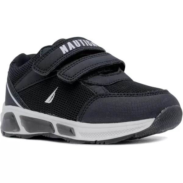 Nautica Kids LightUp Flashing Sneaker Athletic Running Shoes with Strap  Fashionable and Fun for Boys and Girls  Available in Toddler and Little Kid SizesBlack Whiteplankton