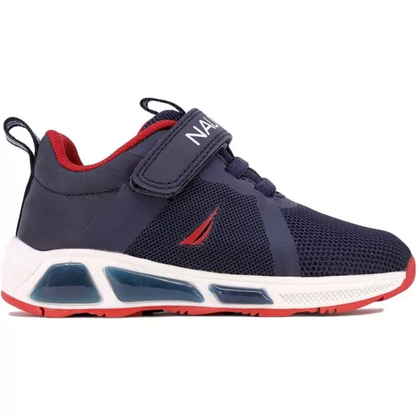 Nautica Kids LightUp Flashing Sneaker Athletic Running Shoes with Strap  Fashionable and Fun for Boys and Girls  Available in Toddler and Little Kid SizesJurnee Lightsnavy Red Pop
