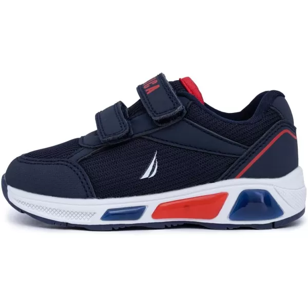 Nautica Kids LightUp Flashing Sneaker Athletic Running Shoes with Strap  Fashionable and Fun for Boys and Girls  Available in Toddler and Little Kid SizesNavy Redplankton