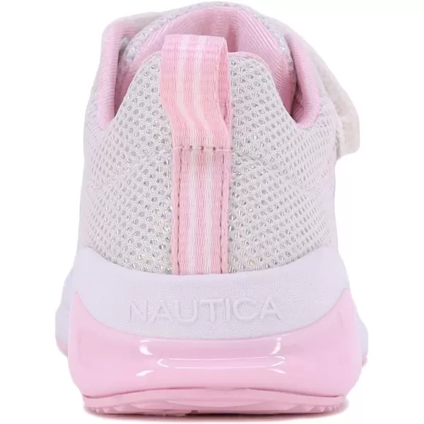 Nautica Kids LightUp Flashing Sneaker Athletic Running Shoes with Strap  Fashionable and Fun for Boys and Girls  Available in Toddler and Little Kid SizesLightswhite Mesh Iridescent